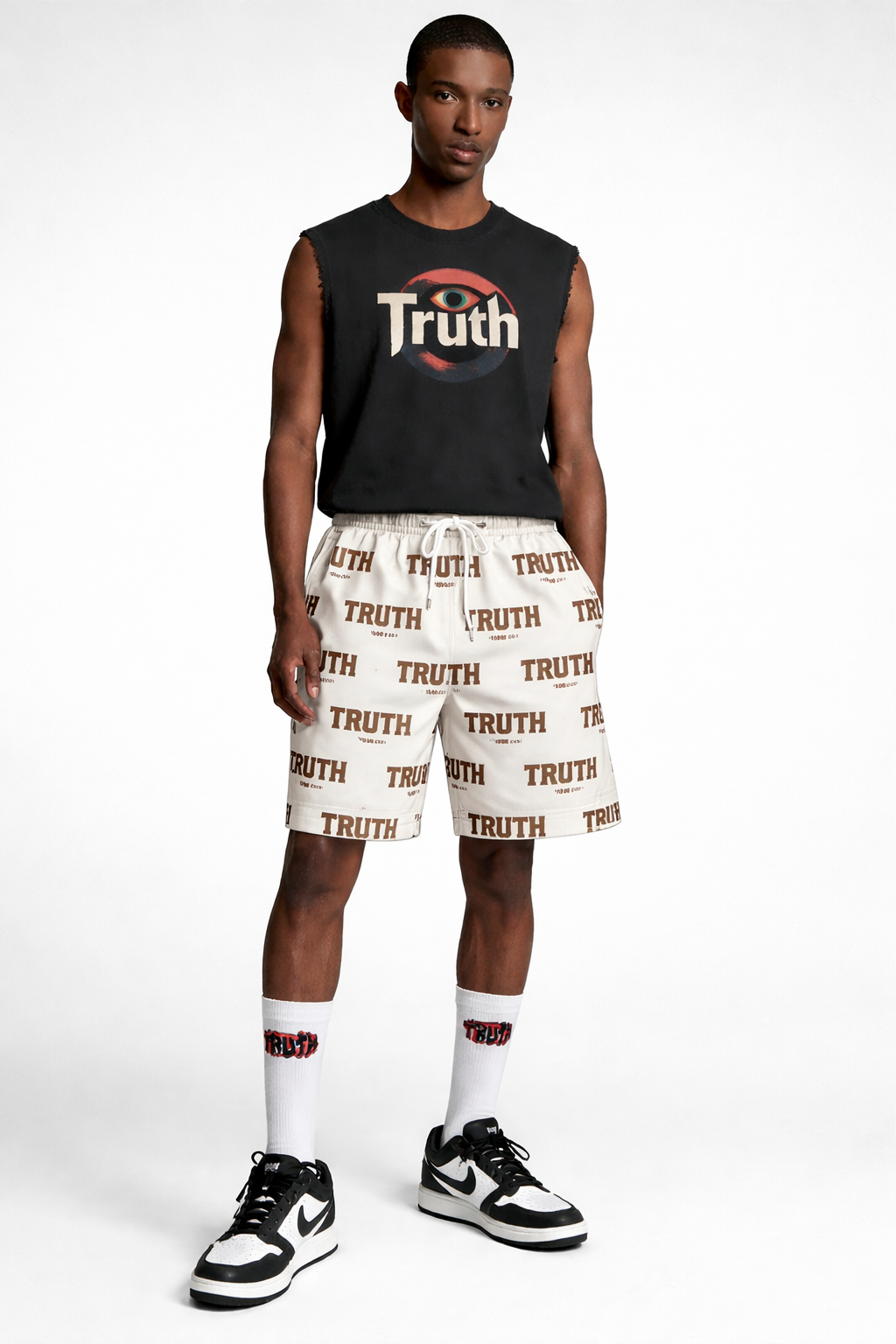 Truth Monogram All-Over Print Shorts